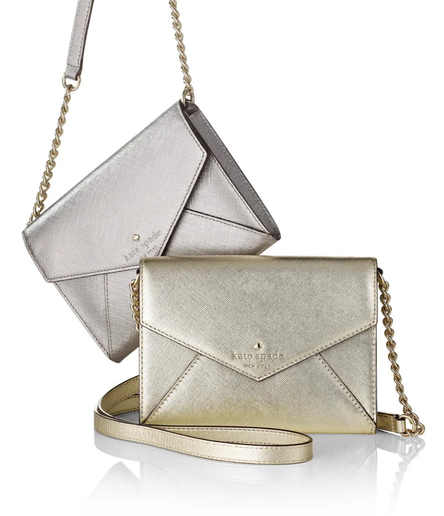 Silver clutch and card wallet, directed product photography